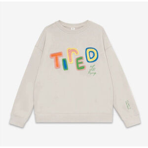 See The Way I See NEW Tired - Its Okay To Slow Down - Medium Beige Crewneck NWOT